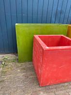 XXL polyester plantenbak Pop Art , meerdere op voorraad, Tuin en Terras, Bloembakken en Plantenbakken, Ophalen, Kunststof, Gebruikt