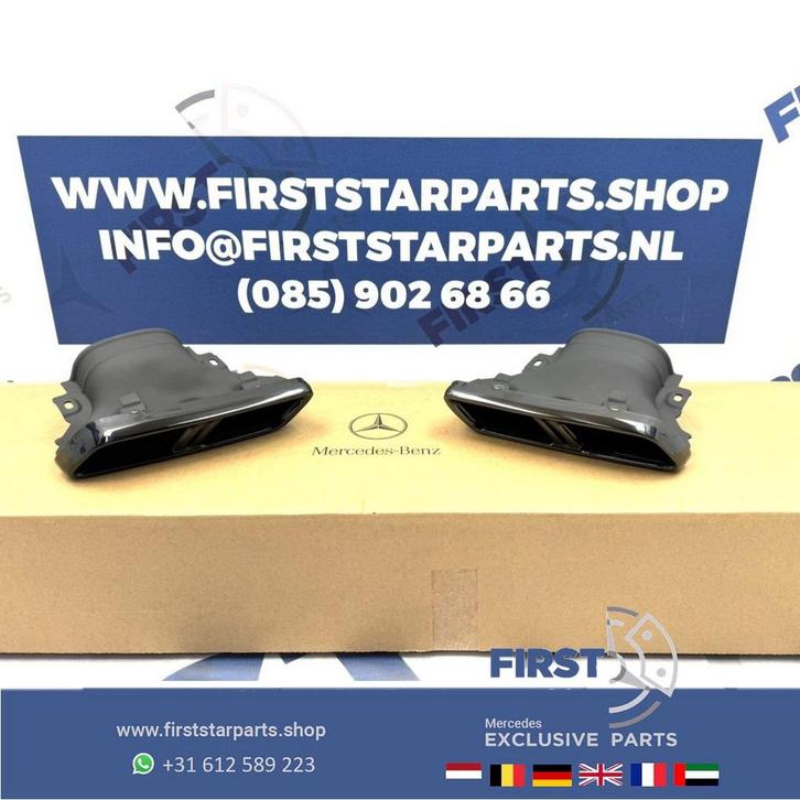 E63 E63s UITLAAT SIERSTUKKEN SET voor Mercedes E KLASSE 63 A, Auto-onderdelen, Uitlaatsystemen, Mercedes-Benz, Gebruikt, Ophalen of Verzenden