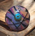 Lampwork Lentil Kraal - Roze & Paars, Hobby en Vrije tijd, Kralen en Sieraden maken, Ophalen of Verzenden, Nieuw, Kraal