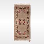 Handmade Aubusson tapijt beige roses wol 59x120cm, Aubusson China Oriental, Gebruikt, 100 tot 150 cm, .