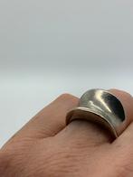 V488 Prachtige zilveren modernist ring maat 19, Z, 19 tot 20, Ophalen of Verzenden, X