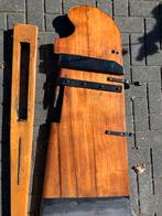 Massief hardhouten roer van Staverse Jol platbodem, Ophalen, Gebruikt, Lijn of Blok