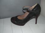 Tamaris suede zwarte hakken, plateau pumps maat 39, Tamaris, Pumps, Zwart, Ophalen of Verzenden