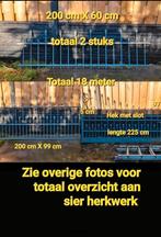 Sier Smeedijzer tuinhek met electrische motor tot. 18 meter, Tuin en Terras, Ophalen, Met poort, Gebruikt, Tuinhek