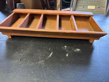 Vintage Houten Geldlade / Sorteerbak beschikbaar voor biedingen