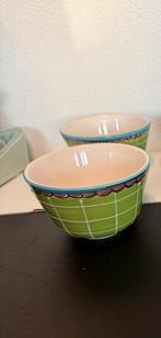 2 groene kommen blond Amsterdam, Huis en Inrichting, Blond Amsterdam, Ophalen of Verzenden, Zo goed als nieuw, Kom(men)