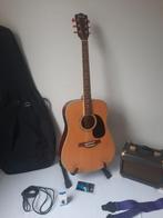 Semi-akoestische solid top western met versterker, alle acc., Ophalen of Verzenden, Zo goed als nieuw, Western- of Steelstringgitaar