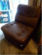 vintage leder modul Laauser 70er jaren, Huis en Inrichting, Fauteuils, Ophalen, Gebruikt, 70er, Minder dan 75 cm