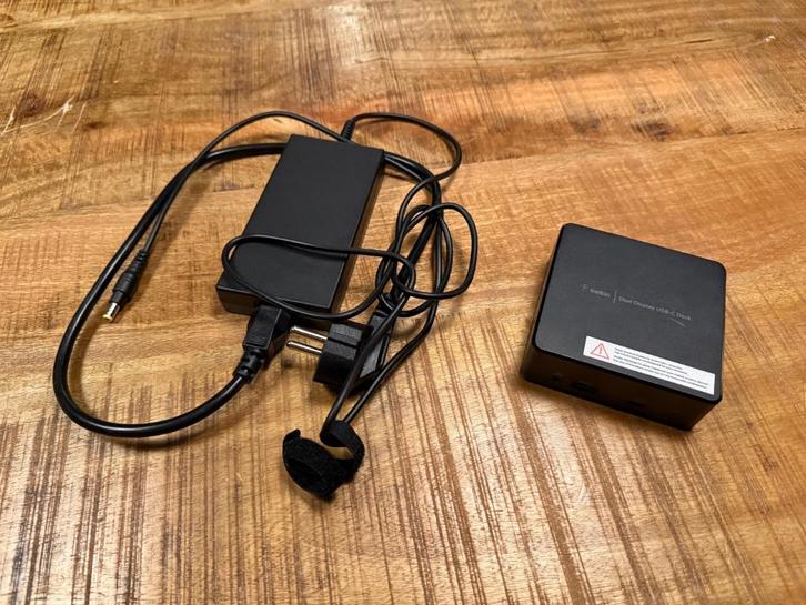 Belkin USB C Dual Display dock, Computers en Software, Dockingstations, Zo goed als nieuw, Docking station, Laptop, Ophalen of Verzenden
