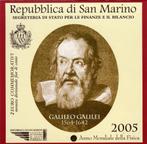 2 Euro San Marino 2005 - Galileo Galilei - BU Blister, Verzenden, San Marino, 2 euro, Losse munt