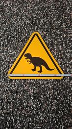 Metalen bord Dino, Ophalen, Gebruikt, Reclamebord