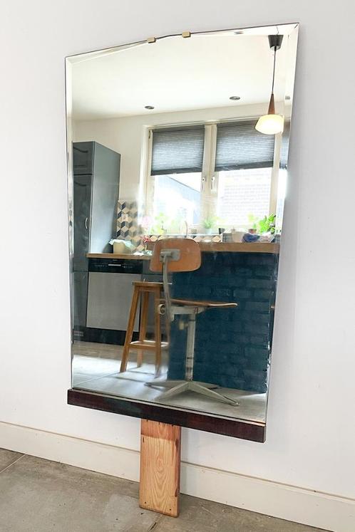 Vintage spiegel, passpiegel, oorspronkelijk van kaptafel, Huis en Inrichting, Woonaccessoires | Spiegels, Gebruikt, 50 tot 75 cm