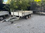 Henra dubbelasser 2700kg verhoogde plateau aanhanger, Ophalen, Gebruikt
