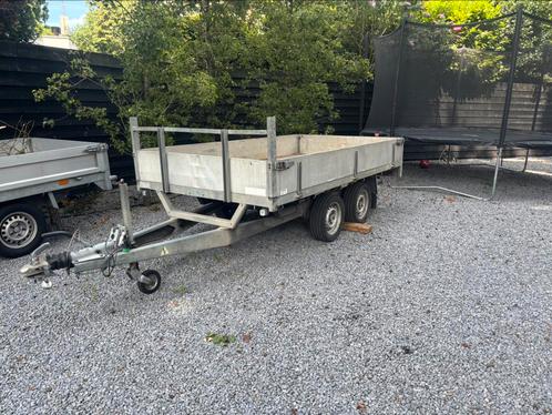 Henra dubbelasser 2700kg verhoogde plateau aanhanger, Auto diversen, Aanhangers en Bagagewagens, Gebruikt, Ophalen