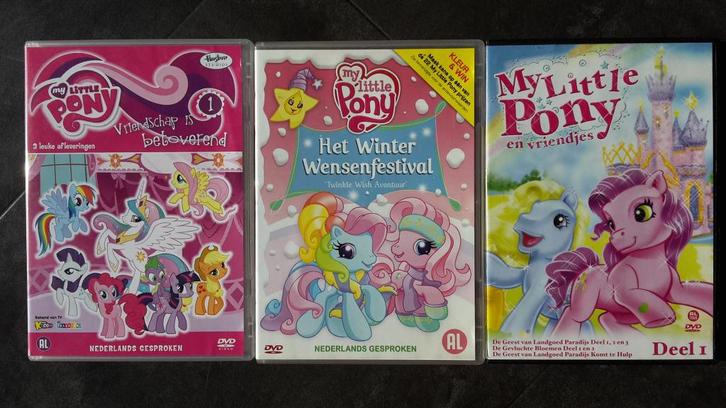 DVD Set - My Little Pony - 3 DVDs, Cd's en Dvd's, Dvd's | Kinderen en Jeugd, Zo goed als nieuw, Tv fictie, Avontuur, Alle leeftijden