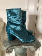 Superleuke fluwelen enkellaarsjes 39, Ophalen of Verzenden, Zo goed als nieuw, Blauw