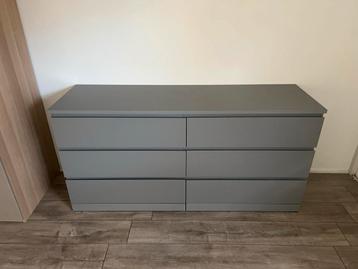 MALM Ladekast - Grijs Gelazuurd - 160x48cm beschikbaar voor biedingen