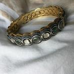 Zilveren Armband met Diamant & Smaragd, Ophalen of Verzenden, Zo goed als nieuw, Zilver, Met edelsteen