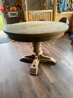 Eiken Ronde Tafel - 110cm, Huis en Inrichting, Tafels | Eettafels, Ophalen, Gebruikt, 100 tot 150 cm, Vier personen