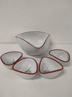 Pindaschaaltjes Pindaset (Outlet De Overkant), Gebruikt, Keramiek, Ophalen of Verzenden, Schaal of Schalen