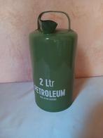 Resedagroen emaille 2liter petroleumkan nieuwstaat, Antiek en Kunst, Antiek | Emaille, Ophalen of Verzenden