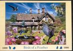 “Birds of a Feather” puzzel 1000 ongewone stukjes, Gebruikt, 500 t/m 1500 stukjes, Legpuzzel, Ophalen