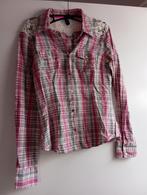 Ruiten blouse met kant | Only |Maat s, Kleding | Dames, Blouses en Tunieken, Ophalen of Verzenden, Roze, Maat 36 (S), Only