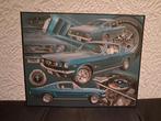 1965 Ford Mustang reclamebord 38 x 30 cm, Verzamelen, Merken en Reclamevoorwerpen, Ophalen of Verzenden, Gebruikt, Reclamebord
