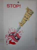 Protestposter Stop Stopera Amsterdam origineel, Rechthoekig Staand, Ophalen of Verzenden, Zo goed als nieuw, A1 t/m A3