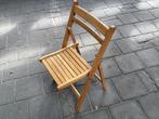 Houten klapstoel, Ophalen, Gebruikt, Bruin, Eén
