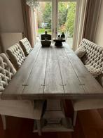 Mooie houten eettafel (240x100cm) - Doe een bod!, Ophalen, Gebruikt, 100 tot 150 cm, Eikenhout