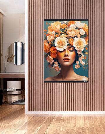 Limited Edition Canvas met lijst | Floral Serenity