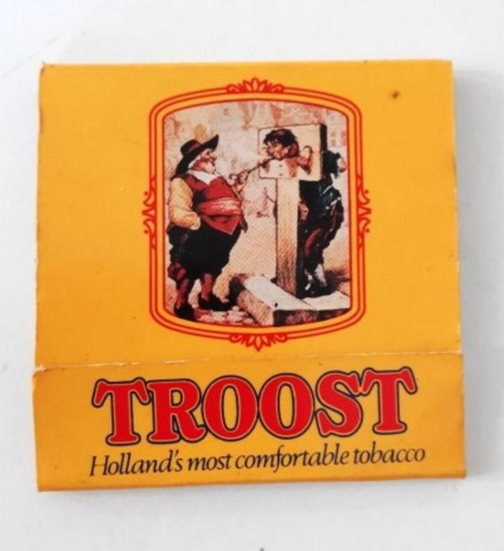 Mapje Troost lucifers, Verzamelen, Rookartikelen, Aanstekers en Luciferdoosjes, Zo goed als nieuw, Luciferdoosjes of -merken, Ophalen