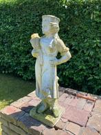 Tuin beeld steen Oogstmeisje hoogte 78cm, Tuin en Terras, Tuinbeelden, Ophalen of Verzenden, Zo goed als nieuw, Steen