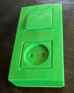 Broodtrommel lunchbox stopcontact contactdoos groen, Ophalen of Verzenden, Gebruikt