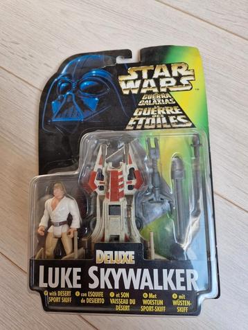 star wars 1996 deluxe luke skywalker en han solo mint moc beschikbaar voor biedingen
