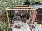 Overkapping laten zetten €950 incl materiaal, Ophalen of Verzenden, Zo goed als nieuw, Hout