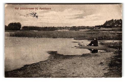 Apeldoorn, Het Uddelermeer bij Apeldoorn, Verzamelen, Ansichtkaarten | Nederland, Gelopen, Gelderland, 1920 tot 1940, Verzenden