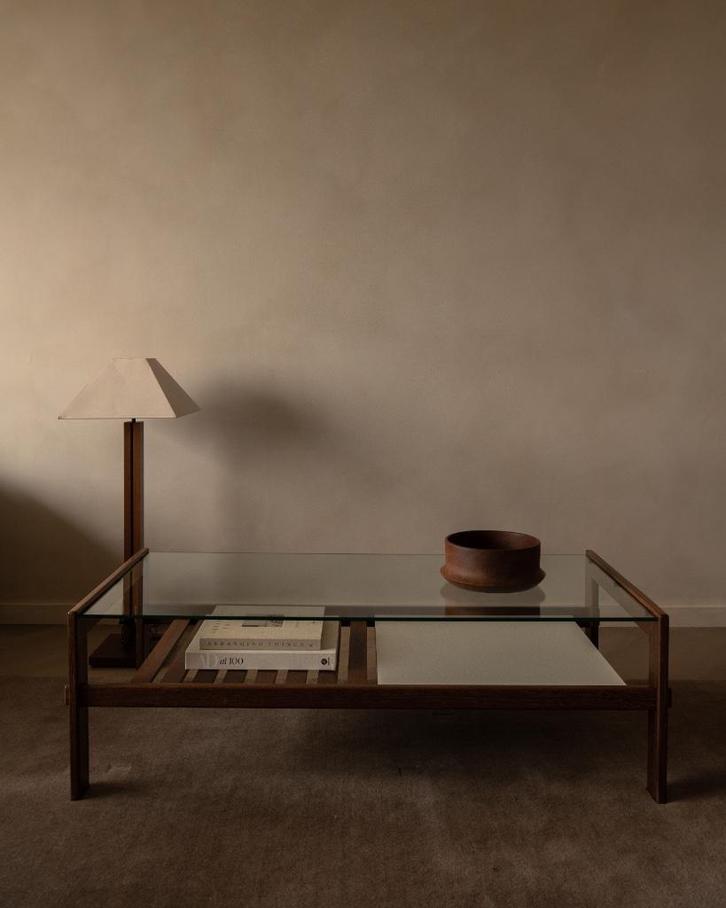 Vintage wengé salontafel – mid century Nederlands design, Huis en Inrichting, Tafels | Salontafels, Gebruikt, Minder dan 50 cm