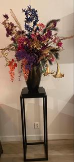 Stalen bloemen standaard / zuil, Huis en Inrichting, Woonaccessoires | Zuilen en Pilaren, Ophalen of Verzenden, Zo goed als nieuw