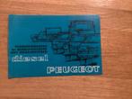 Peugeot Diesel Brochure - 204, 404, 504, J7 - 1971, Ophalen of Verzenden, Gelezen, Peugeot