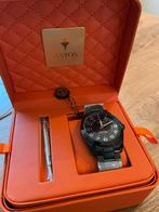 Astos horloge nieuw een zwarte., Sieraden, Tassen en Uiterlijk, Horloges | Heren, Verzenden, Nieuw, Staal, Overige merken