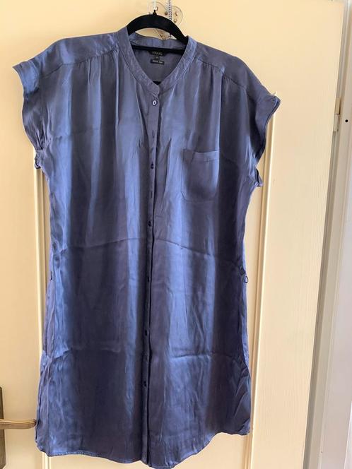 Blouse/ Tuniek  100% zijde  maat 42, Kleding | Dames, Blouses en Tunieken, Gedragen, Maat 42/44 (L), Grijs, Ophalen of Verzenden