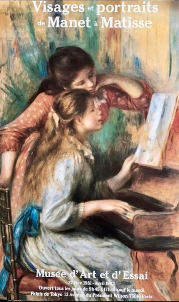 KUNST Piano spelende meisjes Manet et Matisse  Poster, Verzamelen, Posters, Ophalen of Verzenden