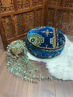 Vloerkussen / Loungekussen / Meditatie kussen / 40x20cm, Huis en Inrichting, Blauw, ., Rond, Nieuw