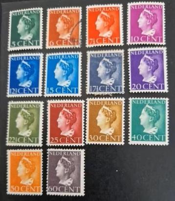Nederland 1940-1947 - NVPH 332-345 - Koningin Wilhelmina beschikbaar voor biedingen