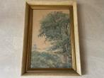 Aquarel landschap van Paul-François Gomzé(1861-1949), Verzenden