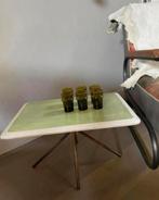 Luis salontafel bijzettafel nieuw fris groen hoogglans retro, Ophalen, Nieuw, Rechthoekig, Minder dan 55 cm