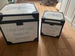 Twee houten kisten met metalen beslag, Huis en Inrichting, Woonaccessoires | Kisten, Ophalen, 50 tot 100 cm, 50 tot 75 cm, Zo goed als nieuw