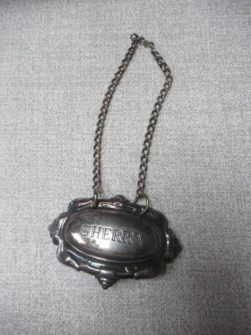 FLESSENHANGER aan ketting - SHERRY beschikbaar voor biedingen